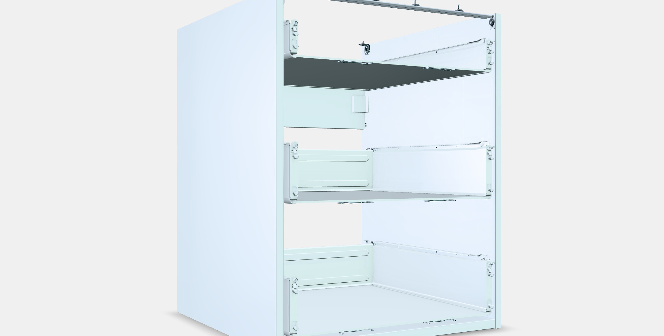 ENHET Base cb w 3 drawers 3D model_9