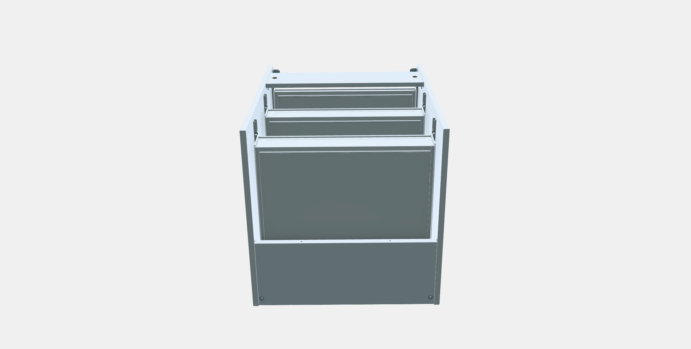 ENHET Base cb w 3 drawers 3D model_8