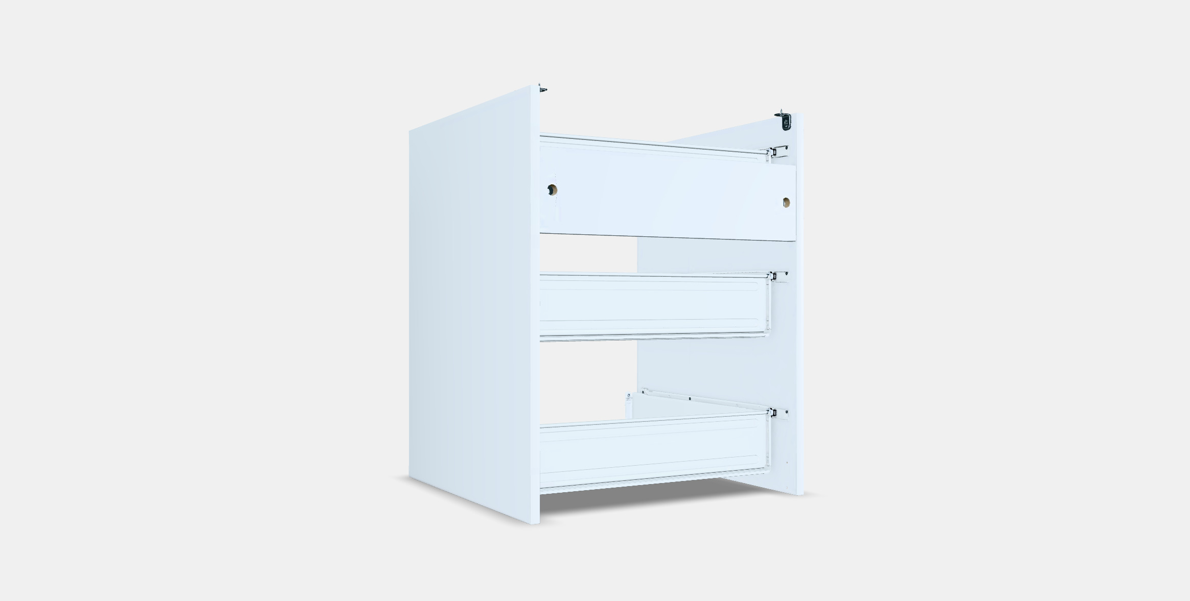 ENHET Base cb w 3 drawers 3D model_16