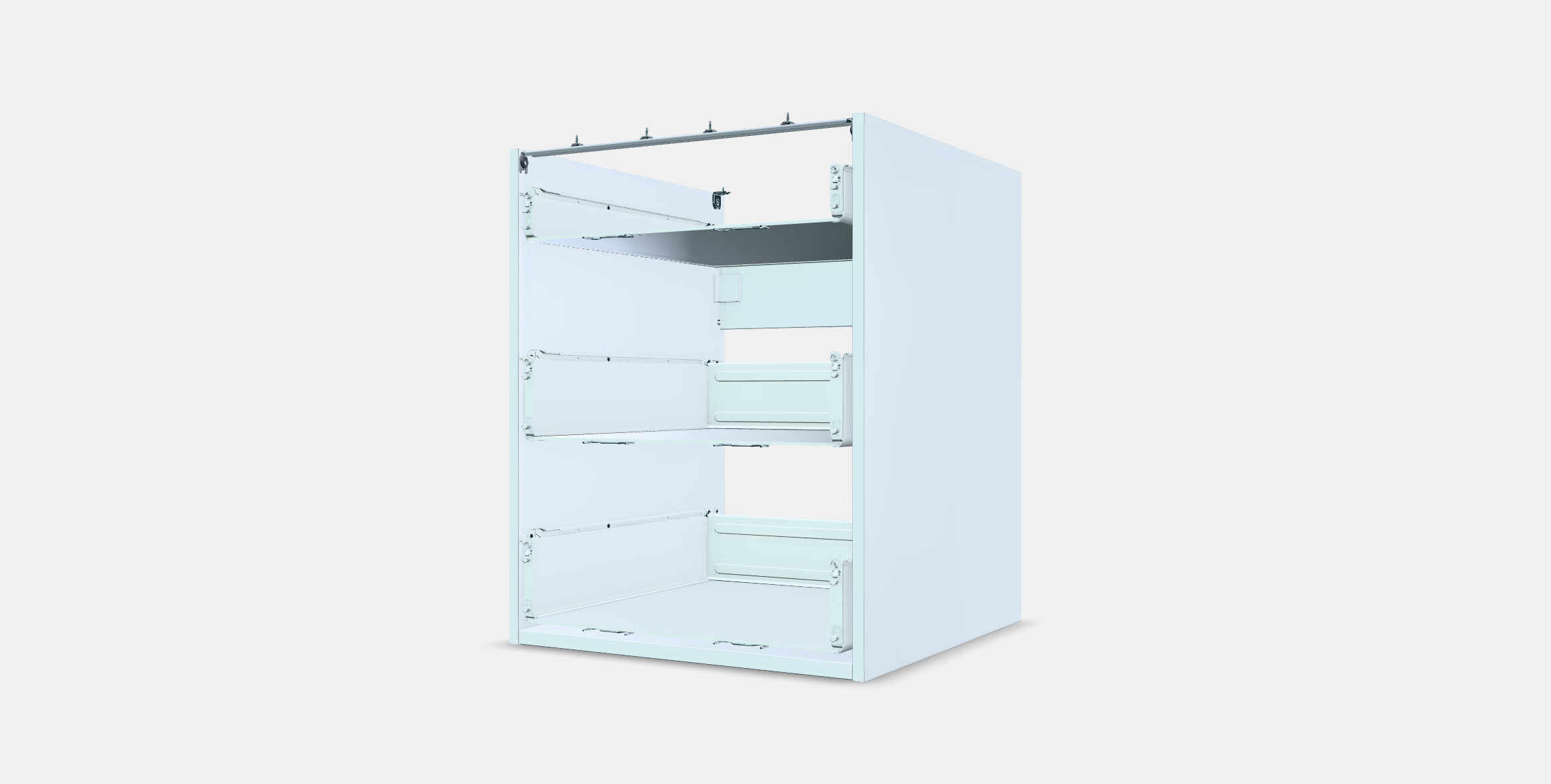 ENHET Base cb w 3 drawers 3D model_12