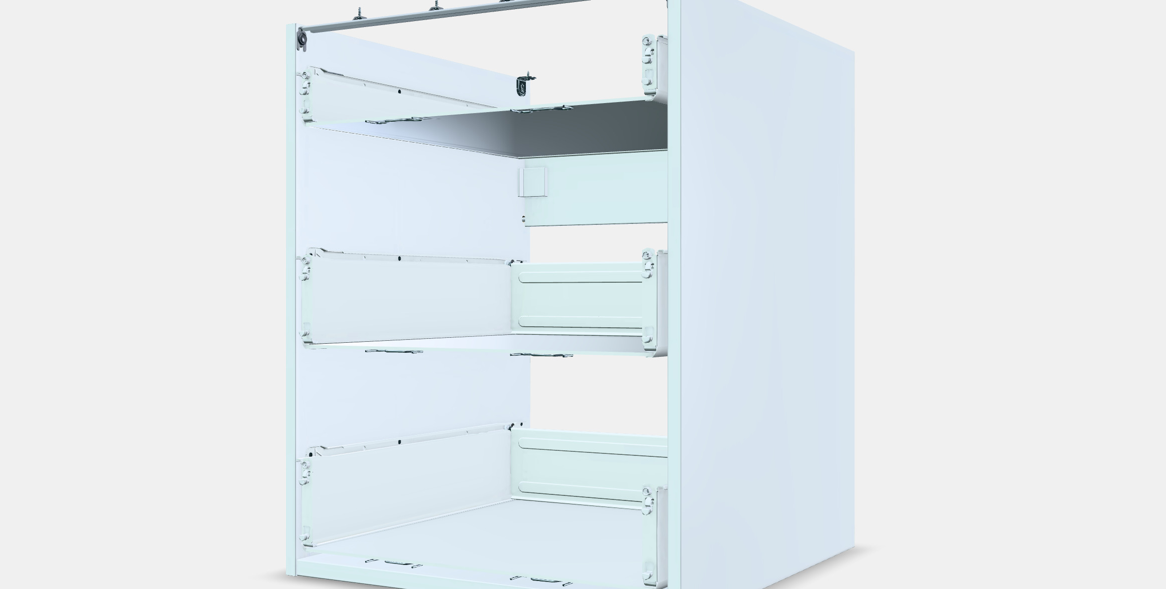 ENHET Base cb w 3 drawers 3D model_13