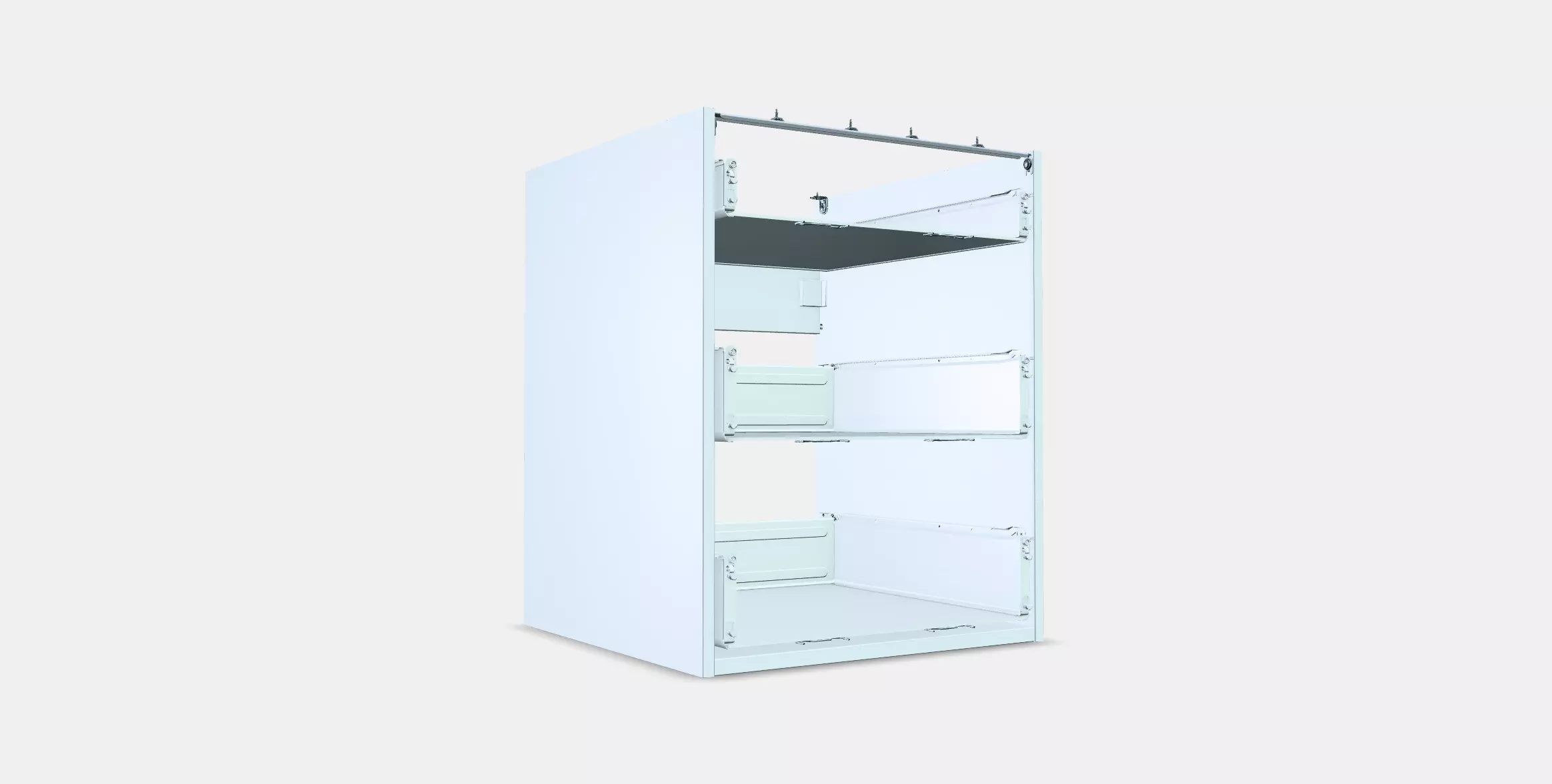 ENHET Base cb w 3 drawers 3D model_0
