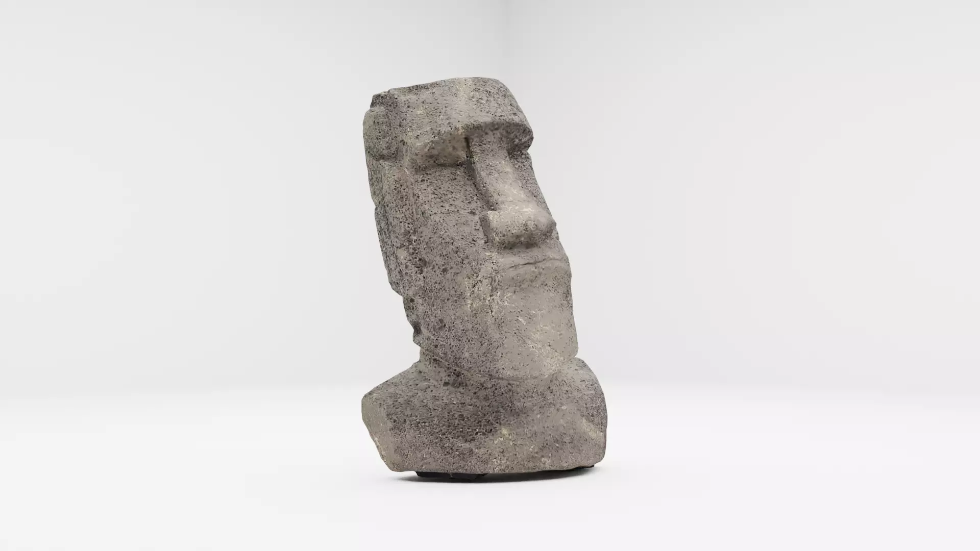Moai Easter Island Statue Low-poly 3D model_0