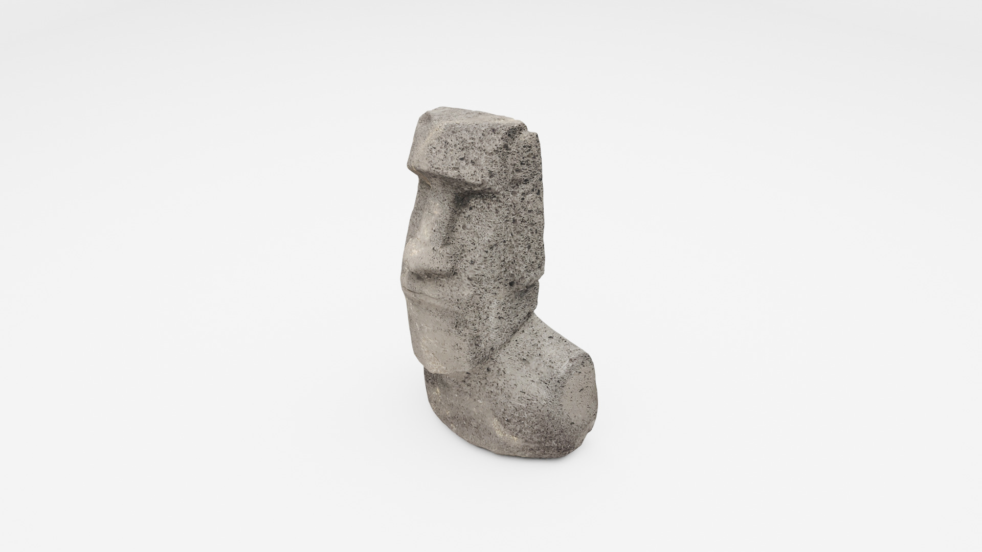 Moai Easter Island Statue Low-poly 3D model_2