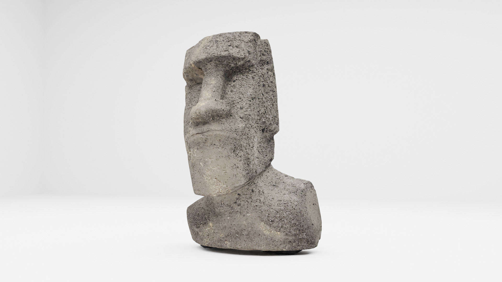 Moai Easter Island Statue Low-poly 3D model_1