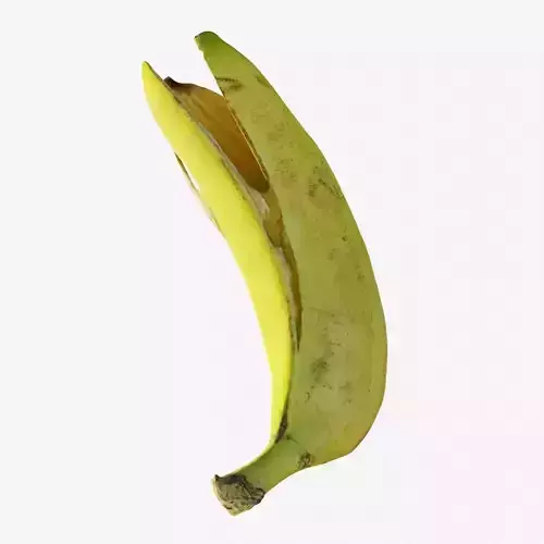 Scanned banana peel