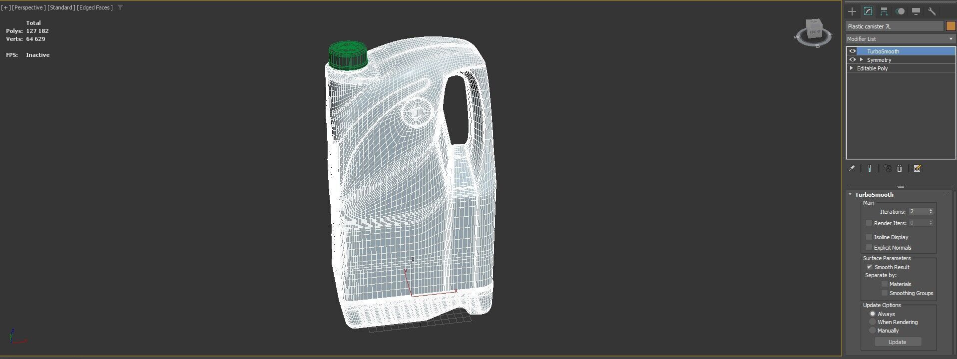 Plastic canister 7L Low-poly 3D model_12