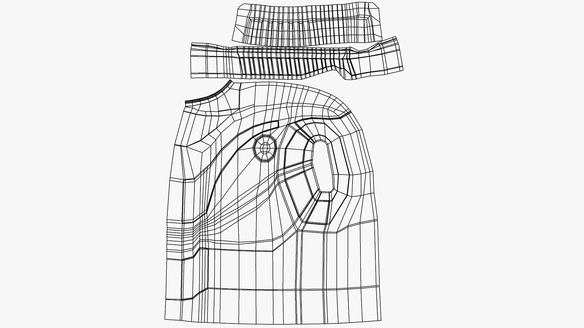 Plastic canister 7L Low-poly 3D model_14