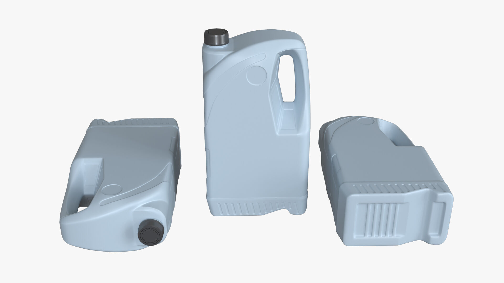Plastic canister 7L Low-poly 3D model_4
