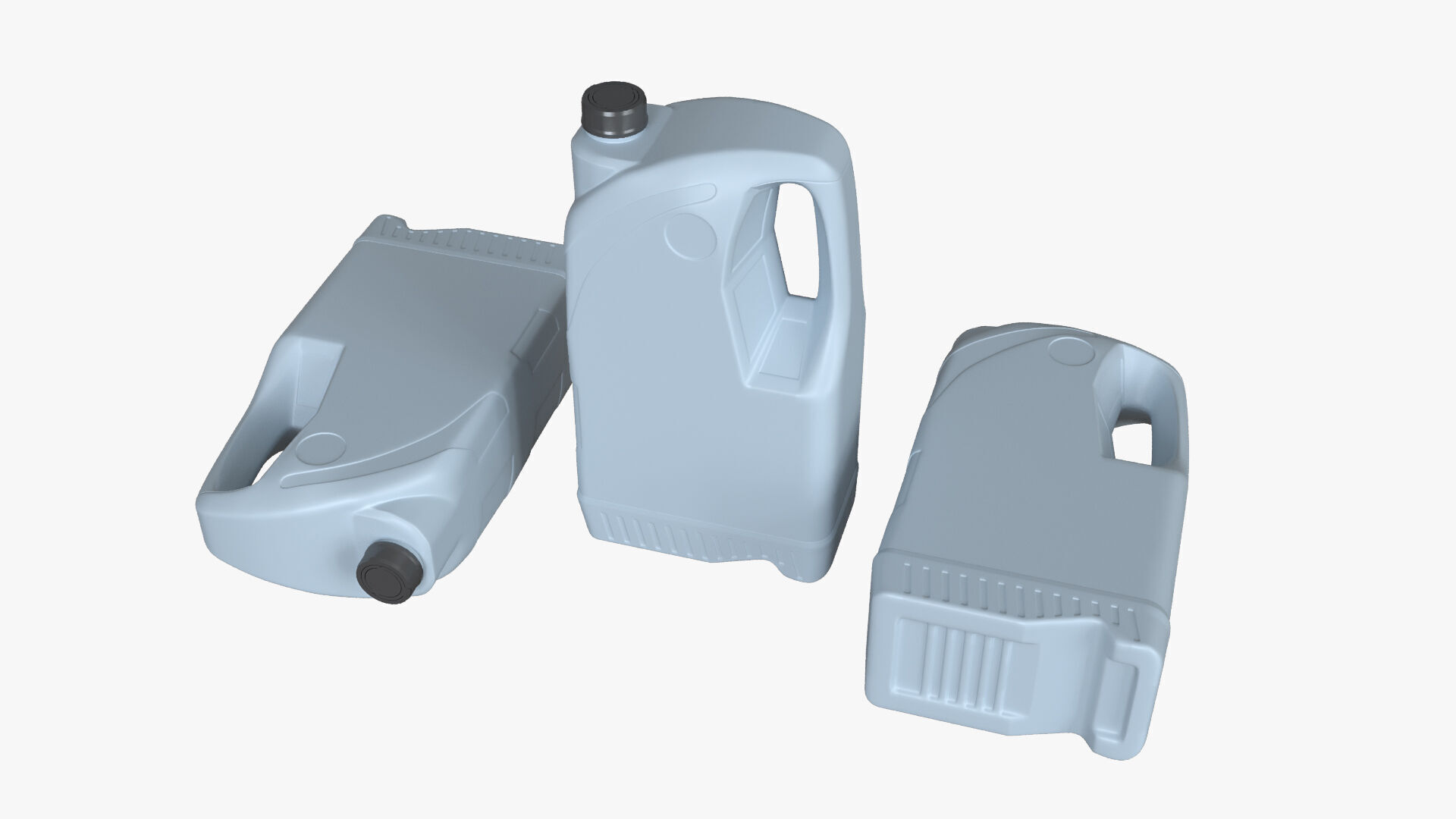 Plastic canister 7L Low-poly 3D model_8