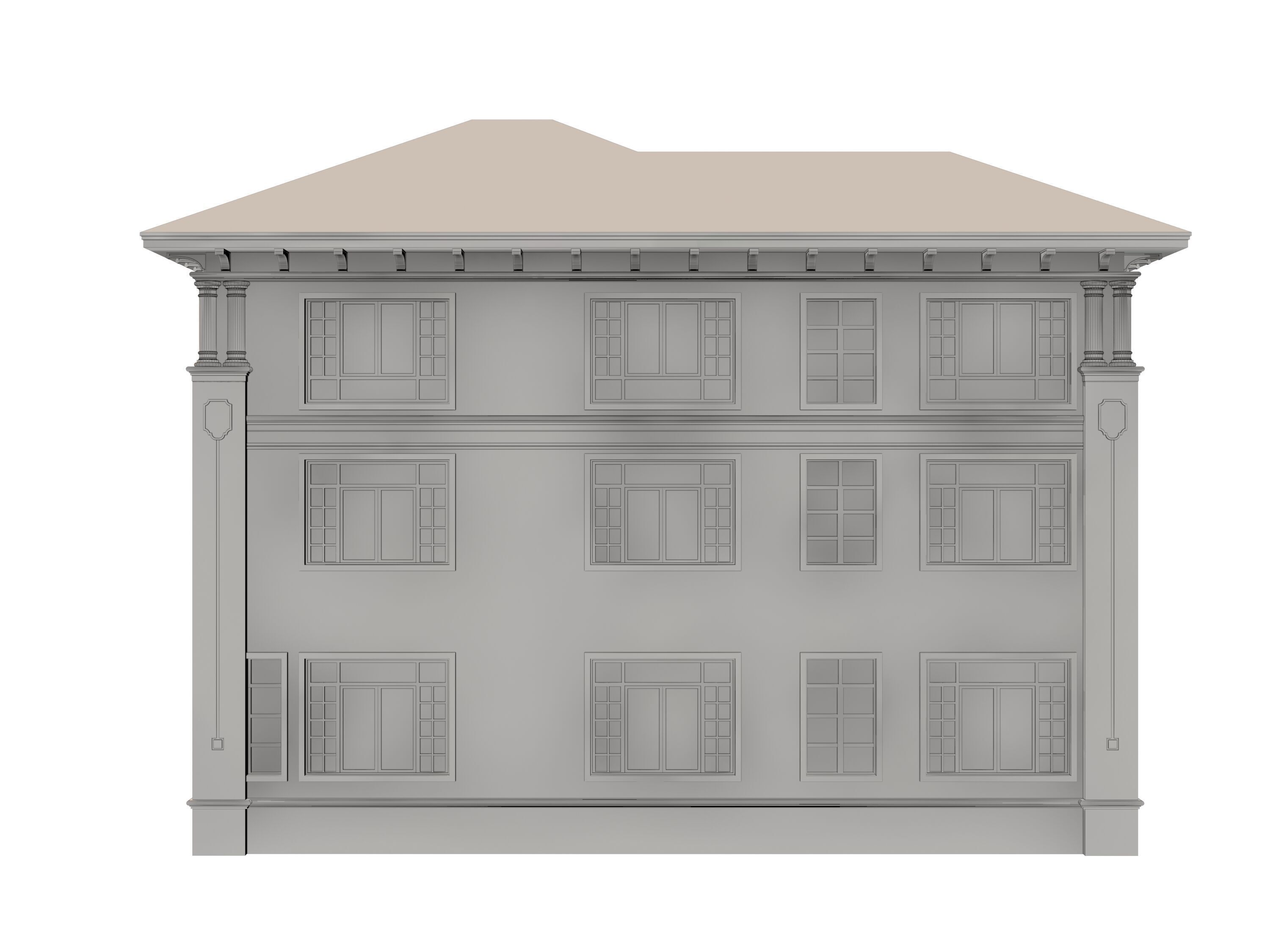 architecture luxury villa 3D model_11