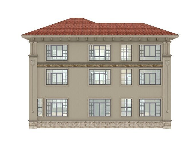architecture luxury villa  3D model 6