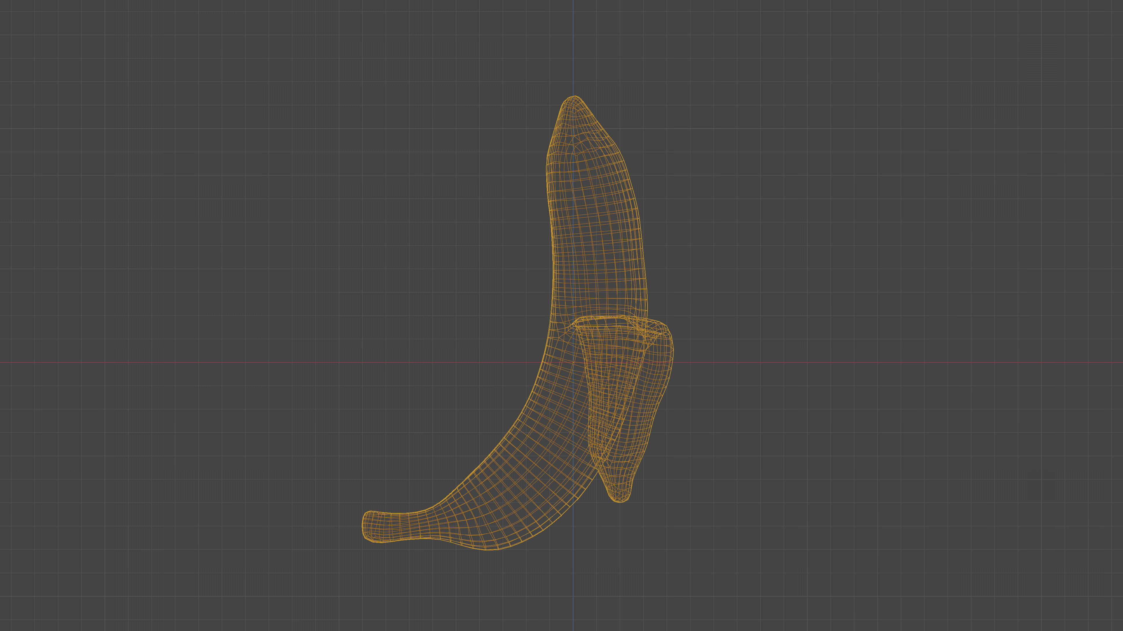 Scanned banana peel Low-poly 3D model_25