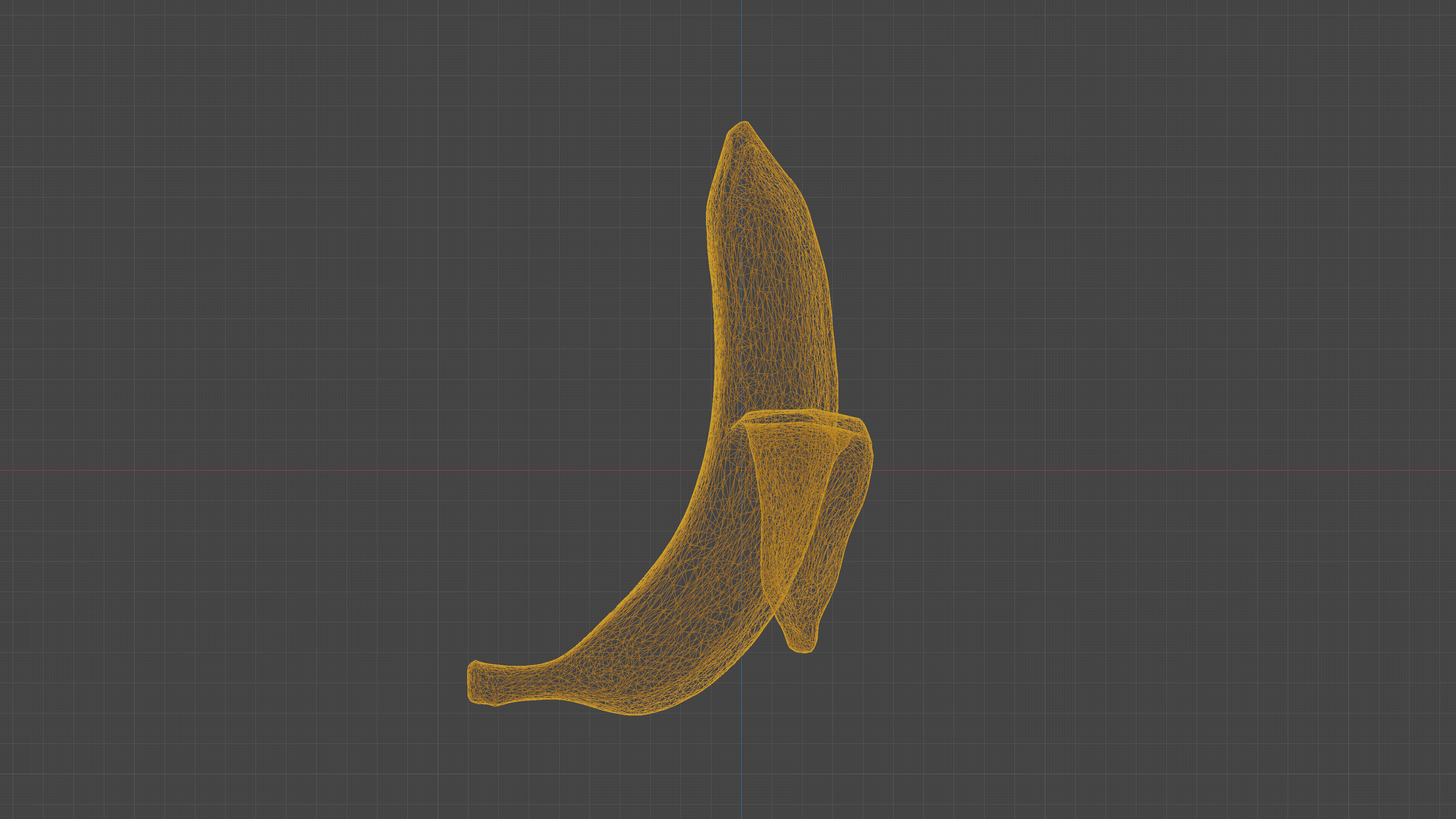 Scanned banana peel Low-poly 3D model_31