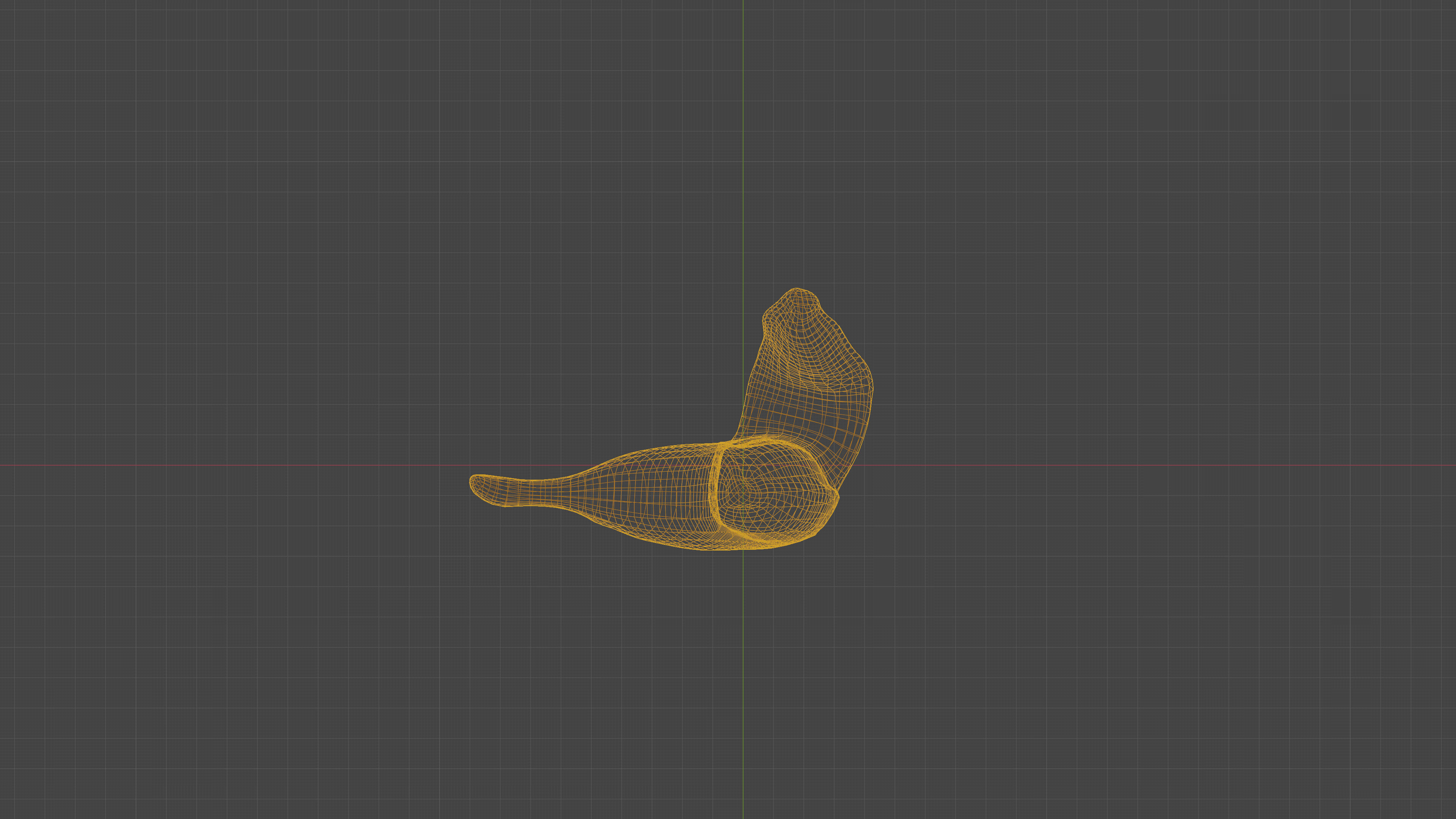 Scanned banana peel Low-poly 3D model_28