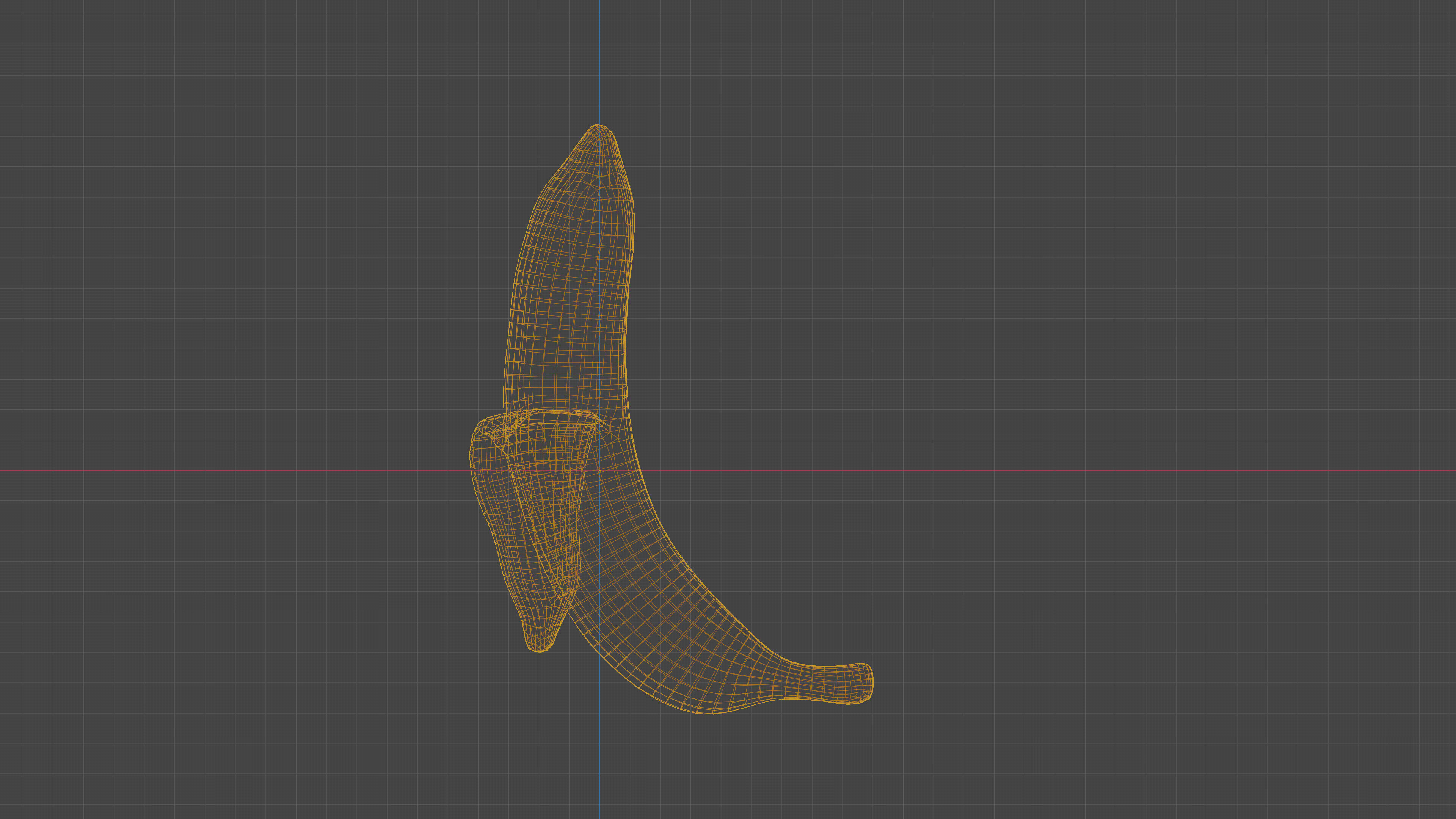 Scanned banana peel Low-poly 3D model_26
