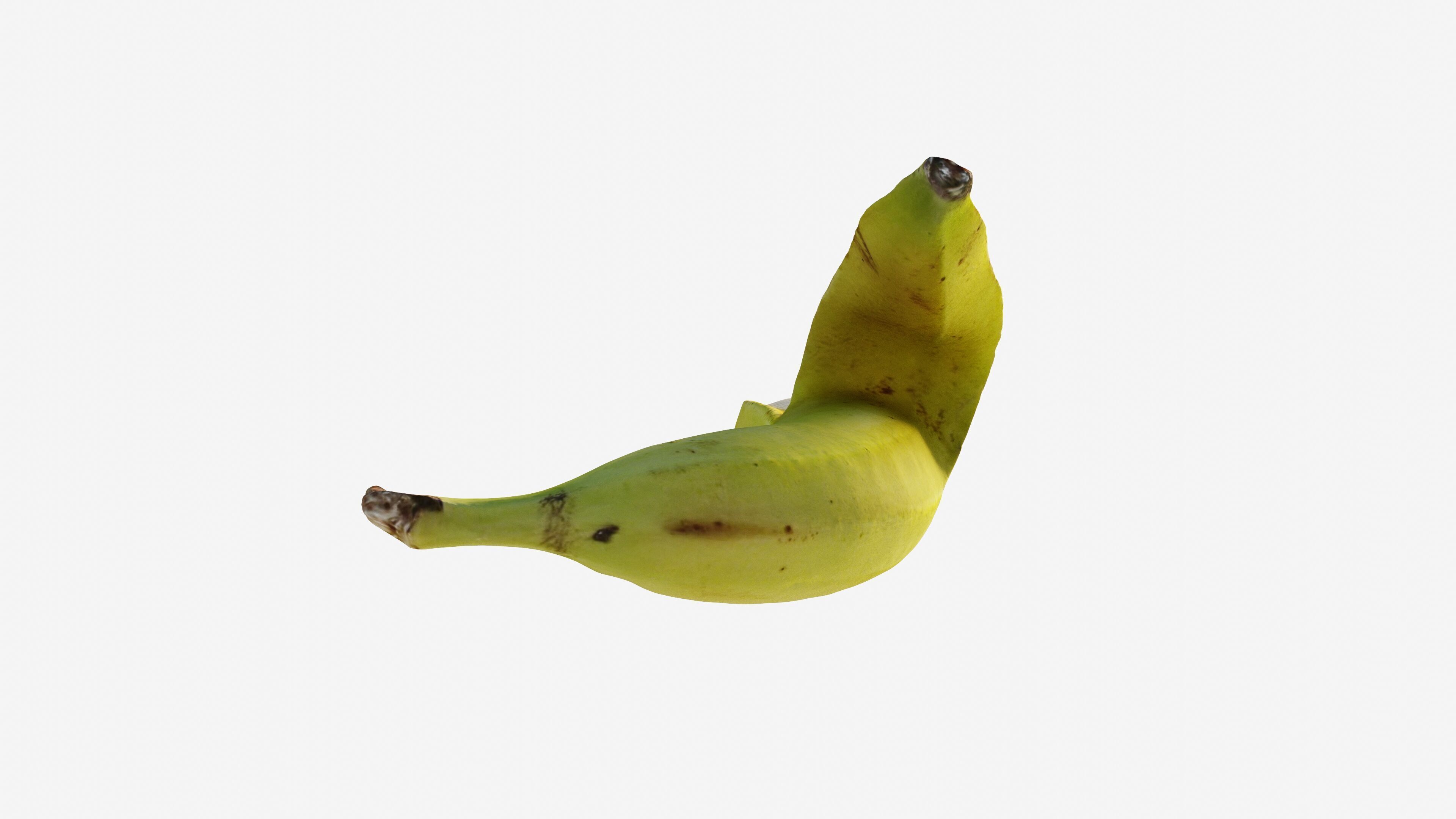 Scanned banana peel Low-poly 3D model_10