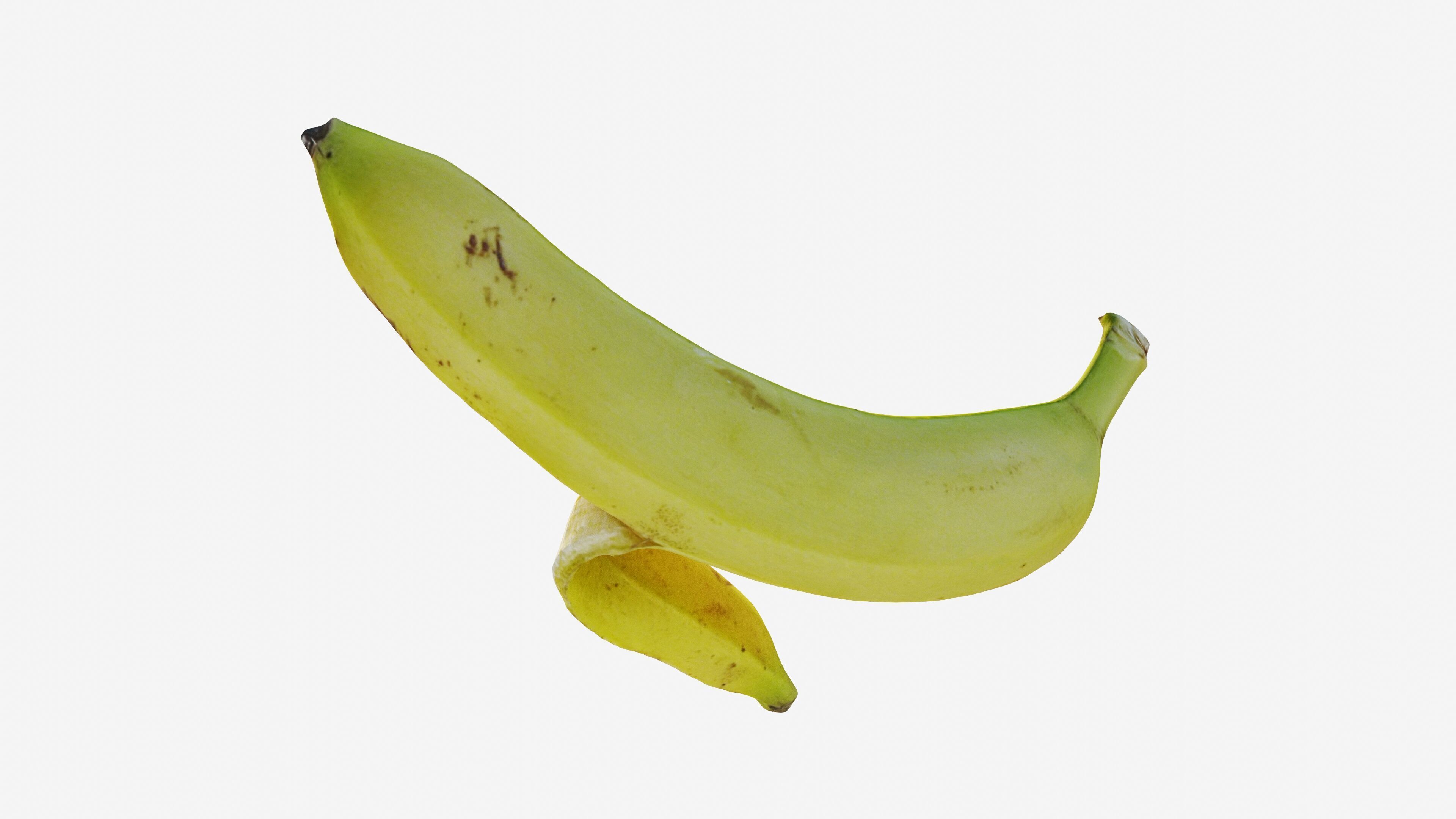 Scanned banana peel Low-poly 3D model_13