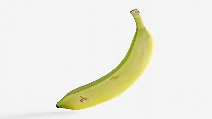 Scanned banana peel Low-poly 3D model 6