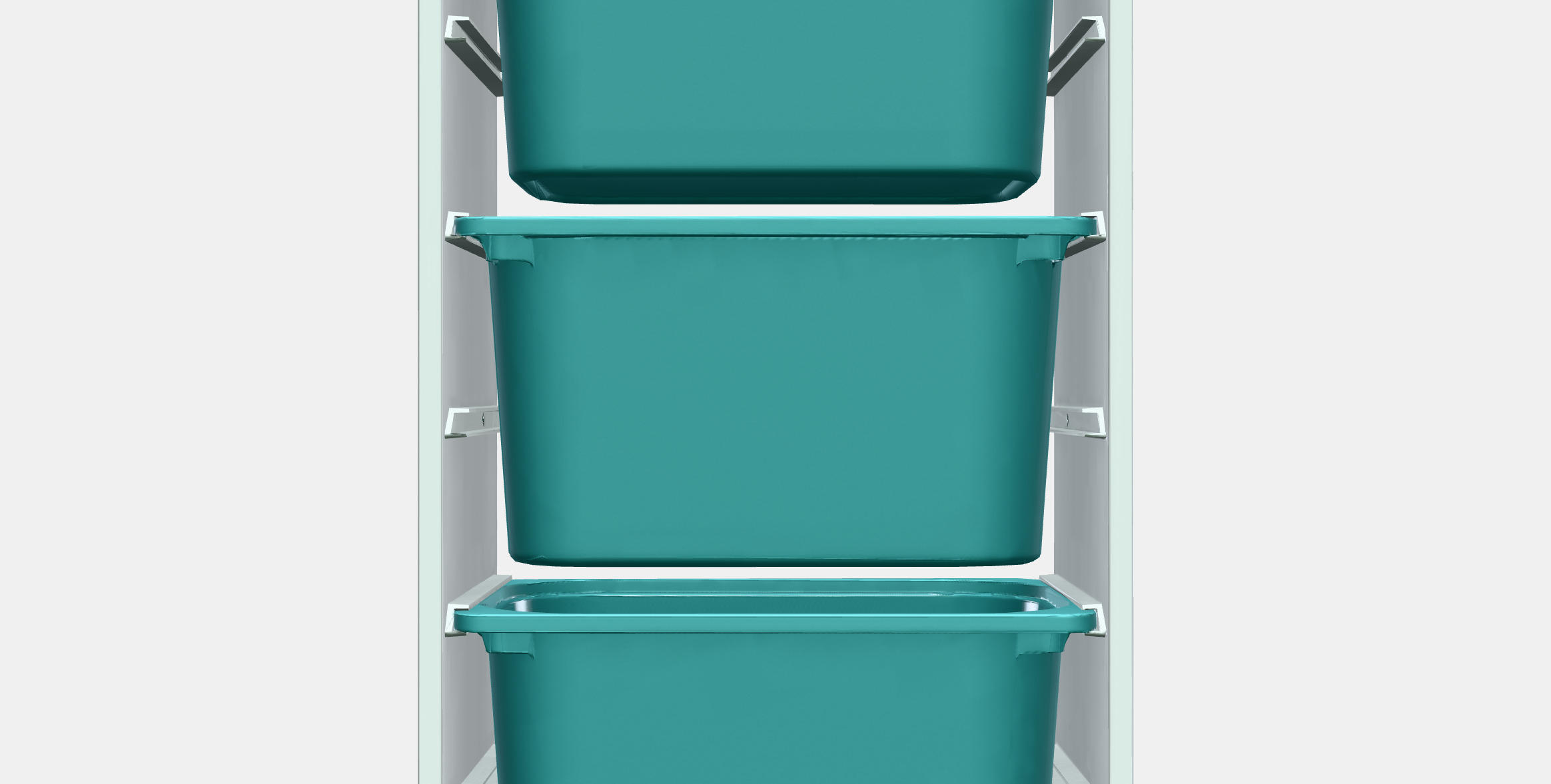 TROFAST Storage combination with boxes 7 Low-poly 3D model_10