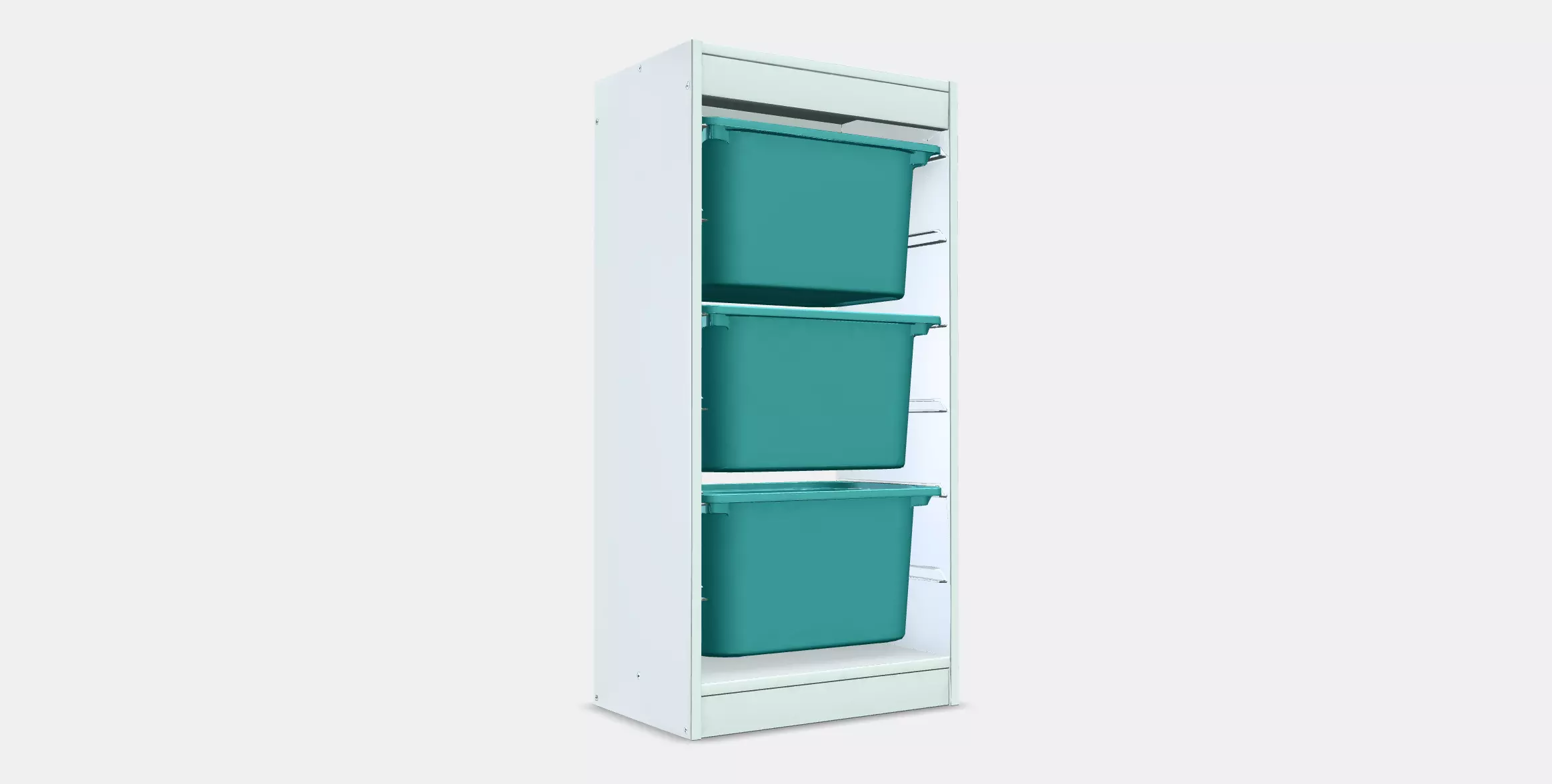 TROFAST Storage combination with boxes 7 Low-poly 3D model_0