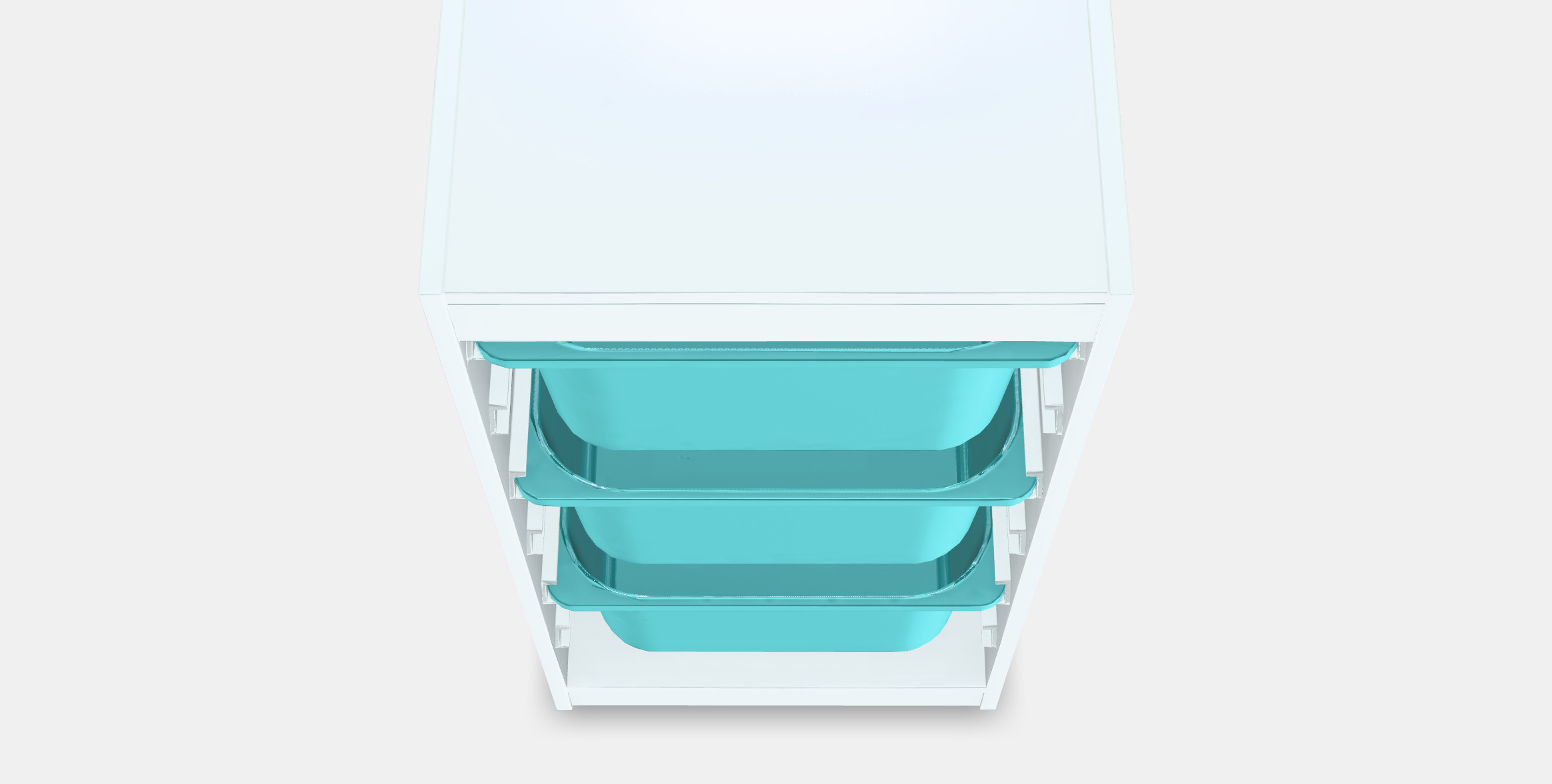 TROFAST Storage combination with boxes 7 Low-poly 3D model_3