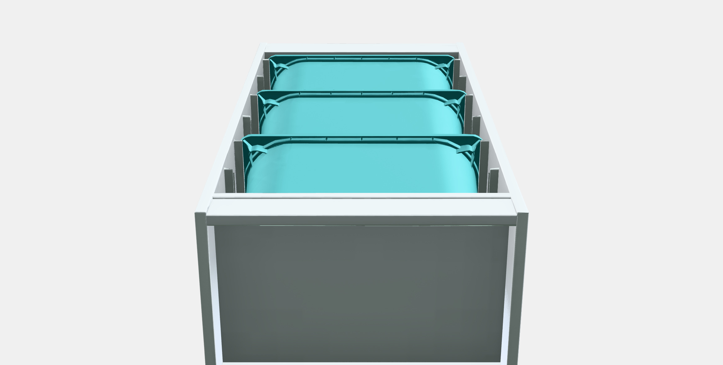 TROFAST Storage combination with boxes 7 Low-poly 3D model_11
