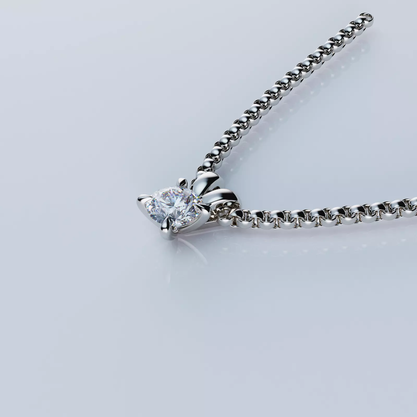 Diamonds Pendant Set 3D print model_0