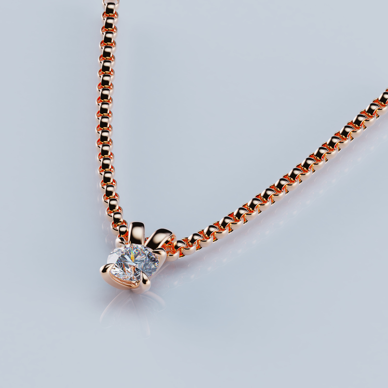 Diamonds Pendant Set 3D print model_2