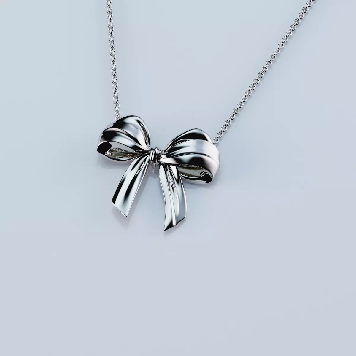 Pendant bow tie knot 3D print model_0