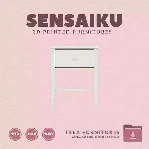 GULLABERG Nightstand for Mini Dollhouse IKEA3D Print