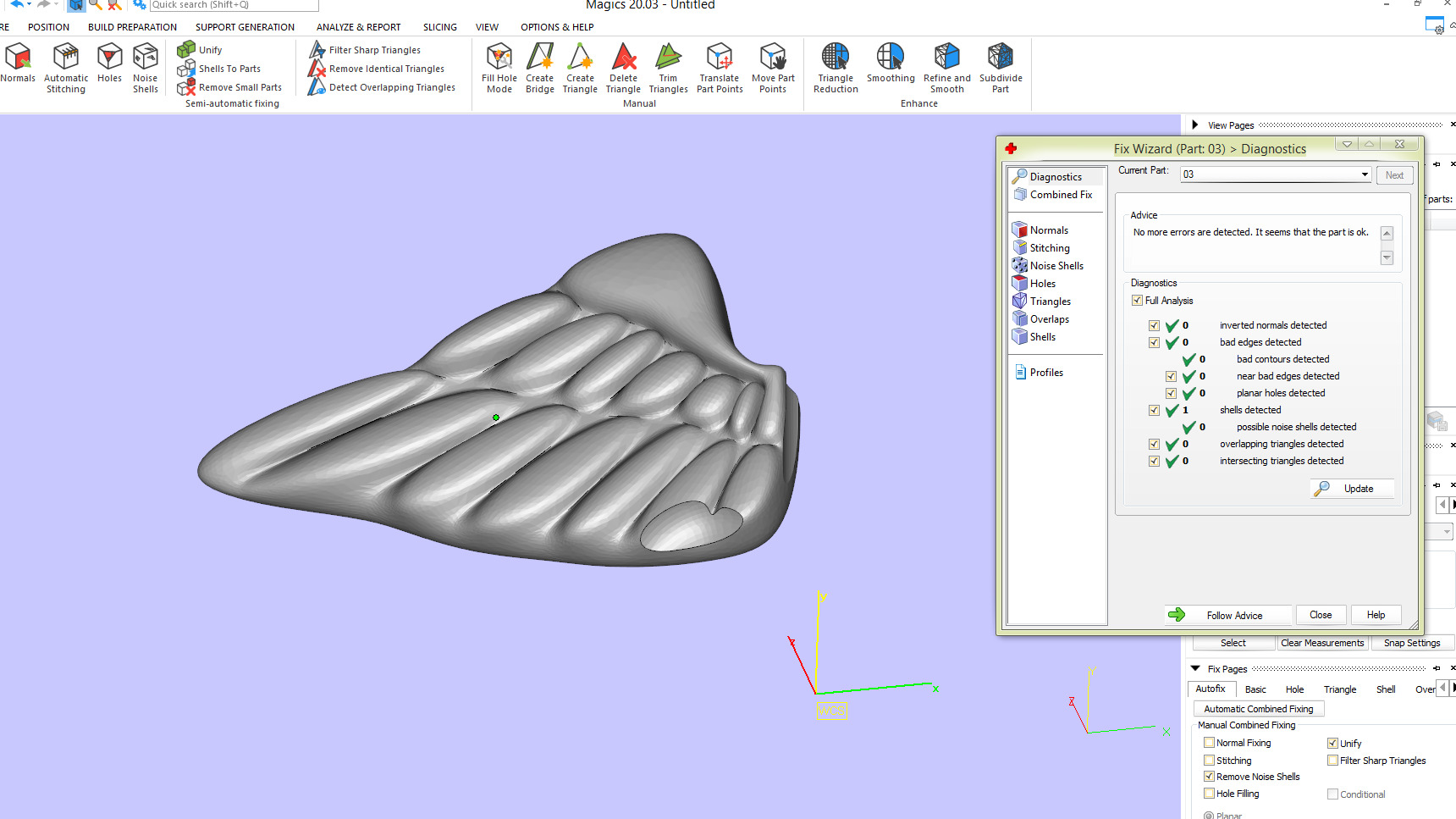 Pendant Caduceus 3D print model_12