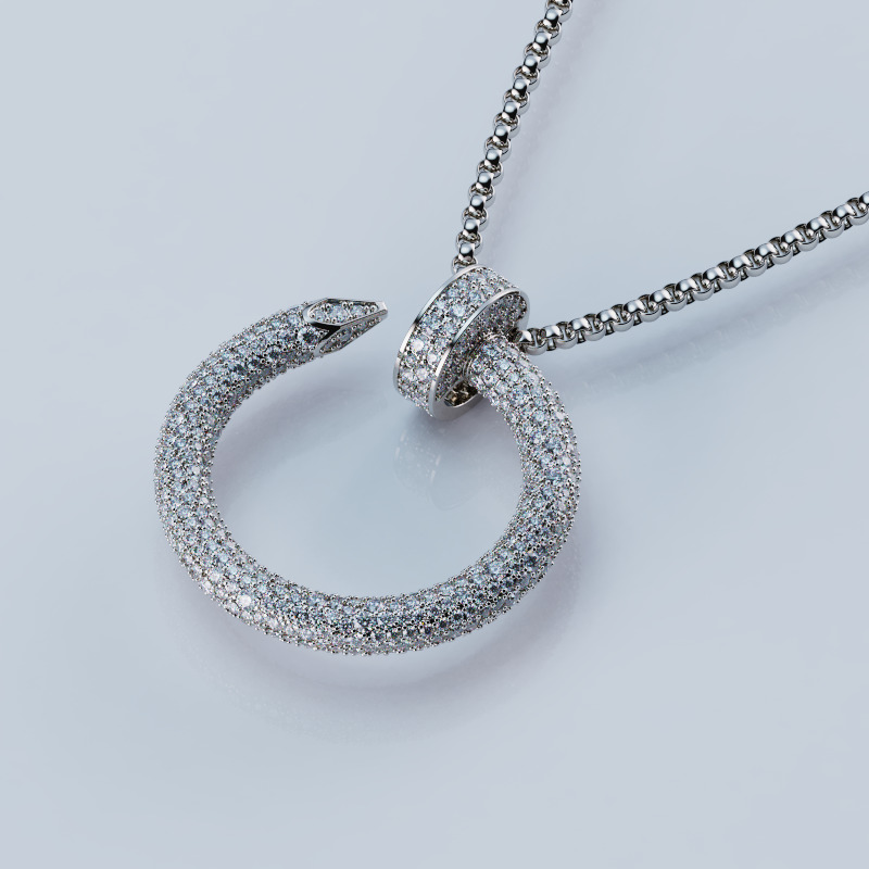 Juste Un Clau Pendant Necklace Style 3D print model_4