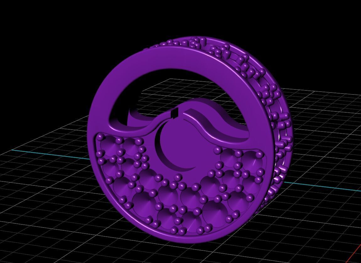 Juste Un Clau Pendant Necklace Style 3D print model_7