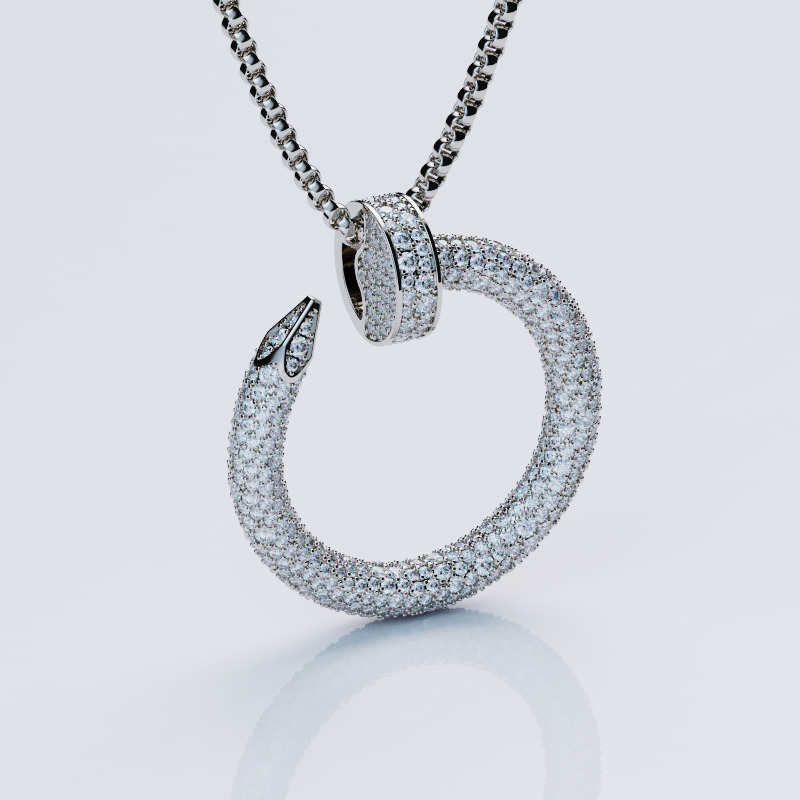 Juste Un Clau Pendant Necklace Style 3D print model_1