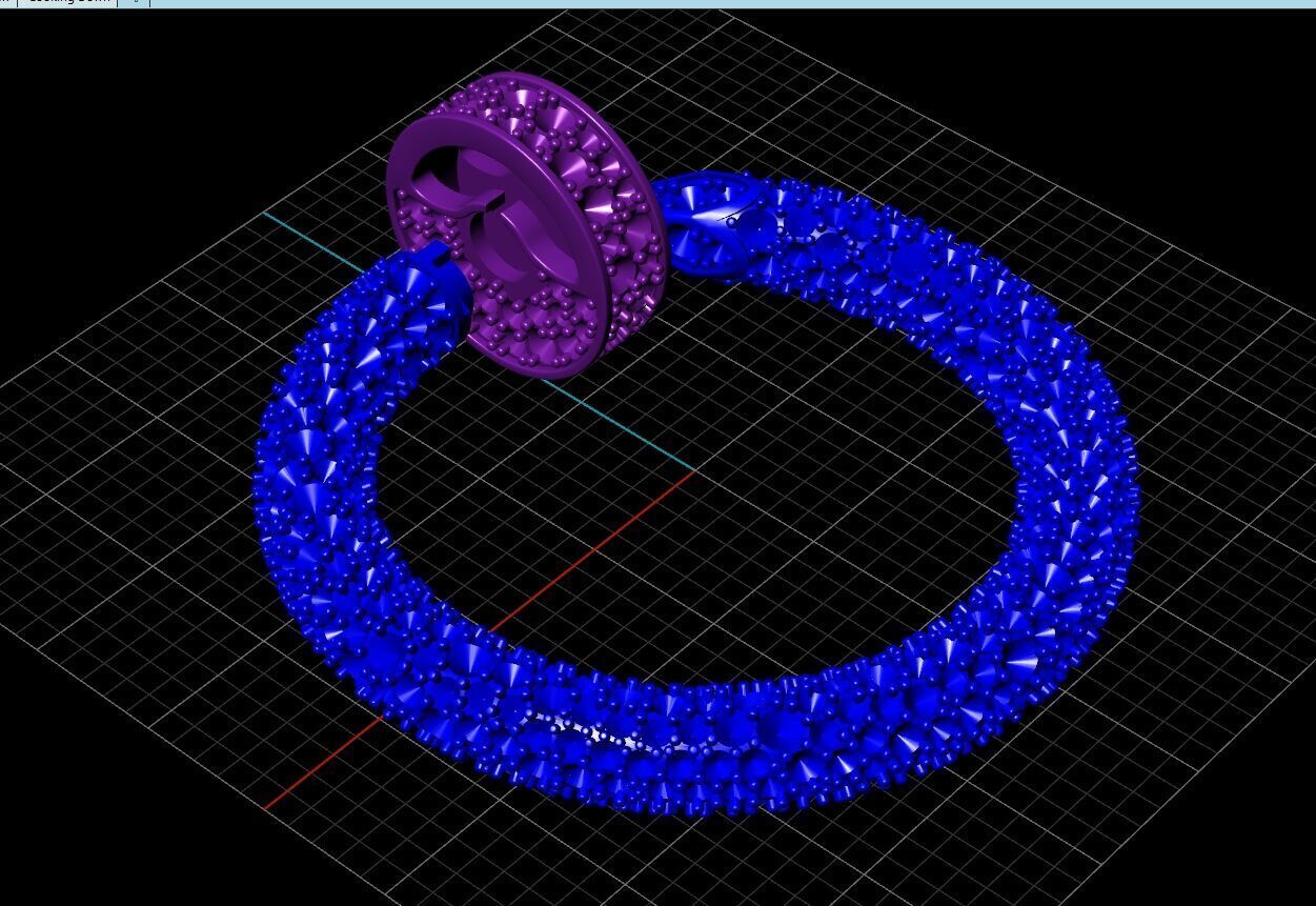 Juste Un Clau Pendant Necklace Style 3D print model_5