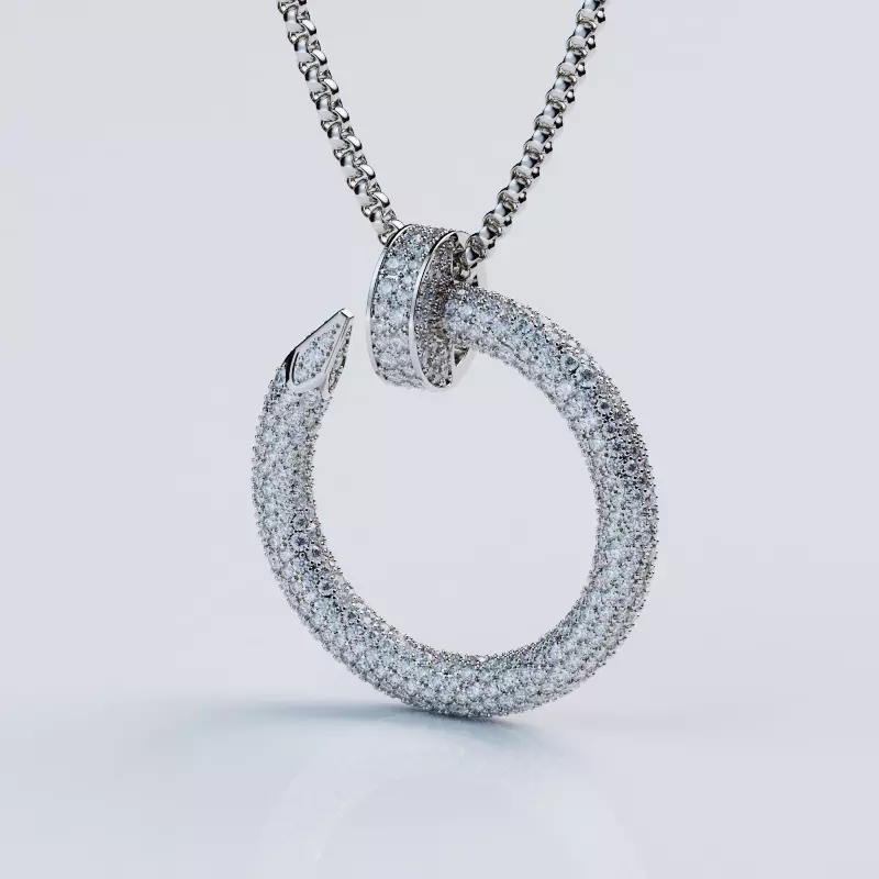 Juste Un Clau Pendant Necklace Style 3D print model_0