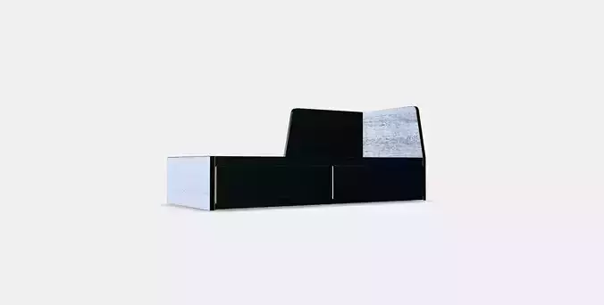 FLEKKE Day-bed frame with 2 drawers 1