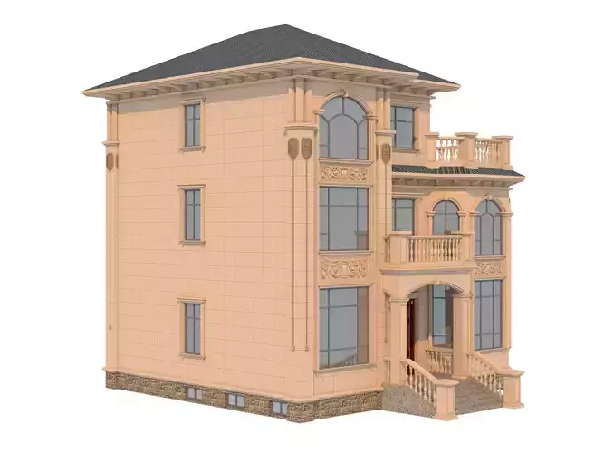 architecture luxury villa 3D model