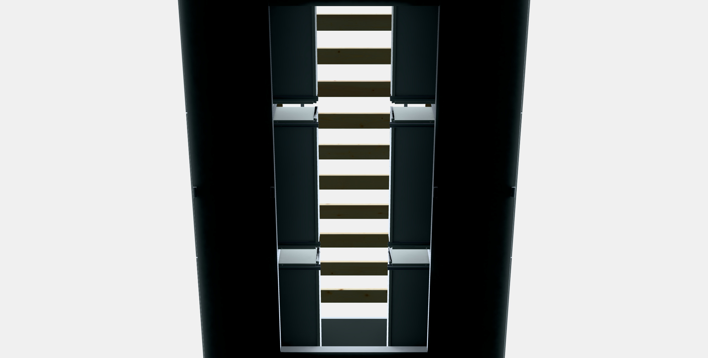 NORDLI Bed frame with storage 1 3D model_11