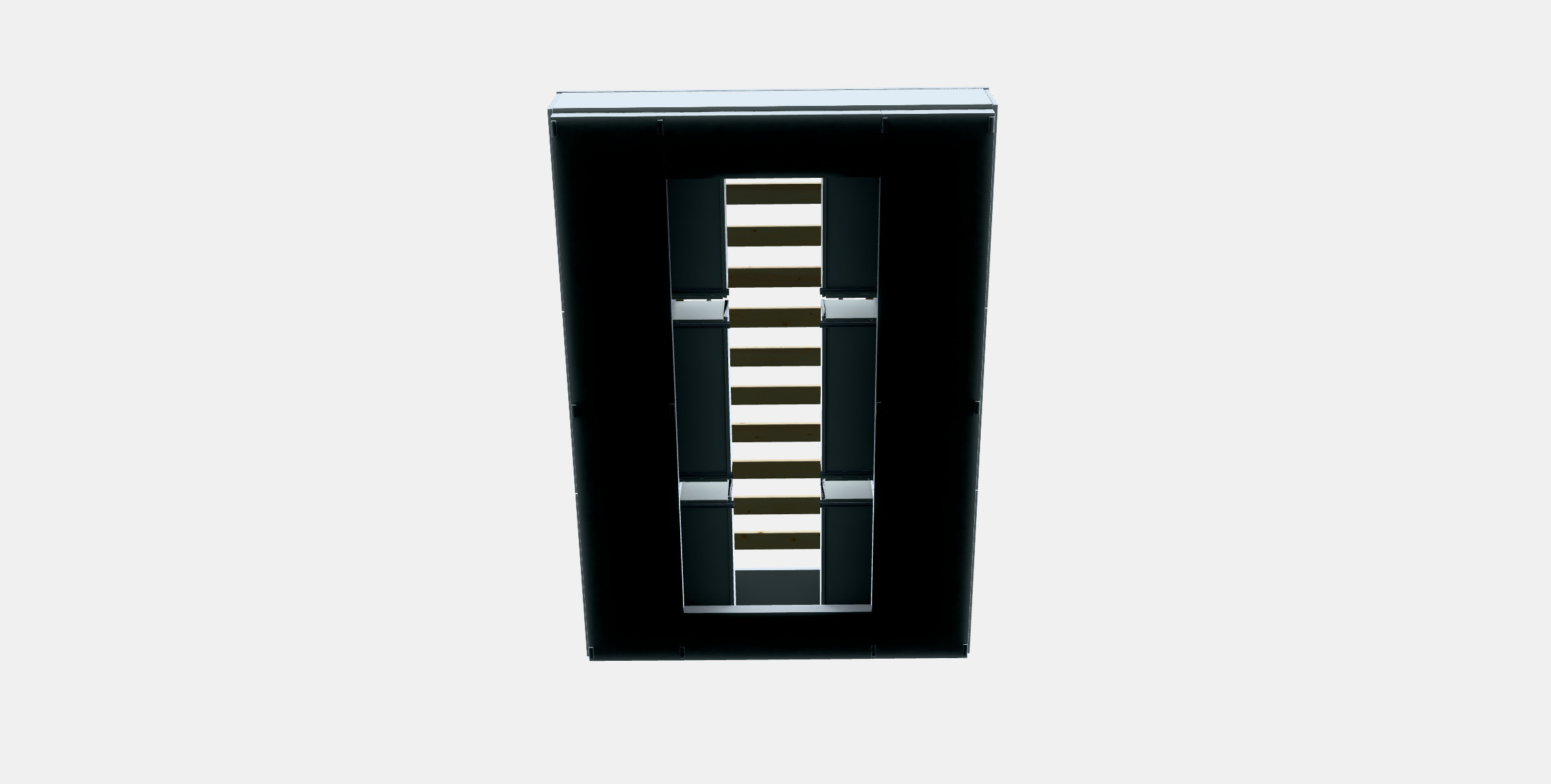 NORDLI Bed frame with storage 1 3D model_7