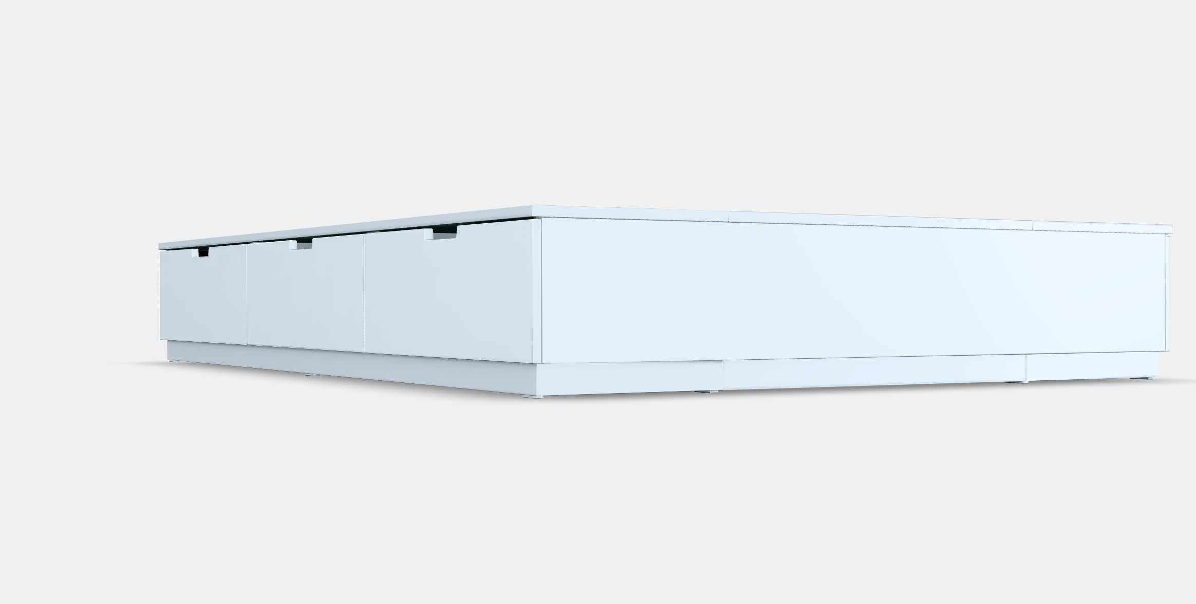 NORDLI Bed frame with storage 1 3D model_2