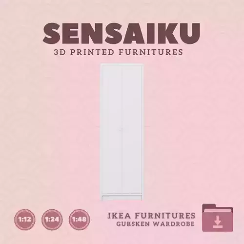 GURSKEN Wardrobe for Miniature Dollhouse IKEA 3D Print