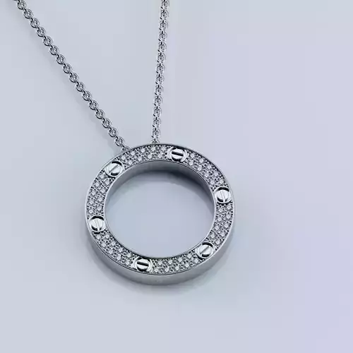 Pendant Love 3D print model Version4