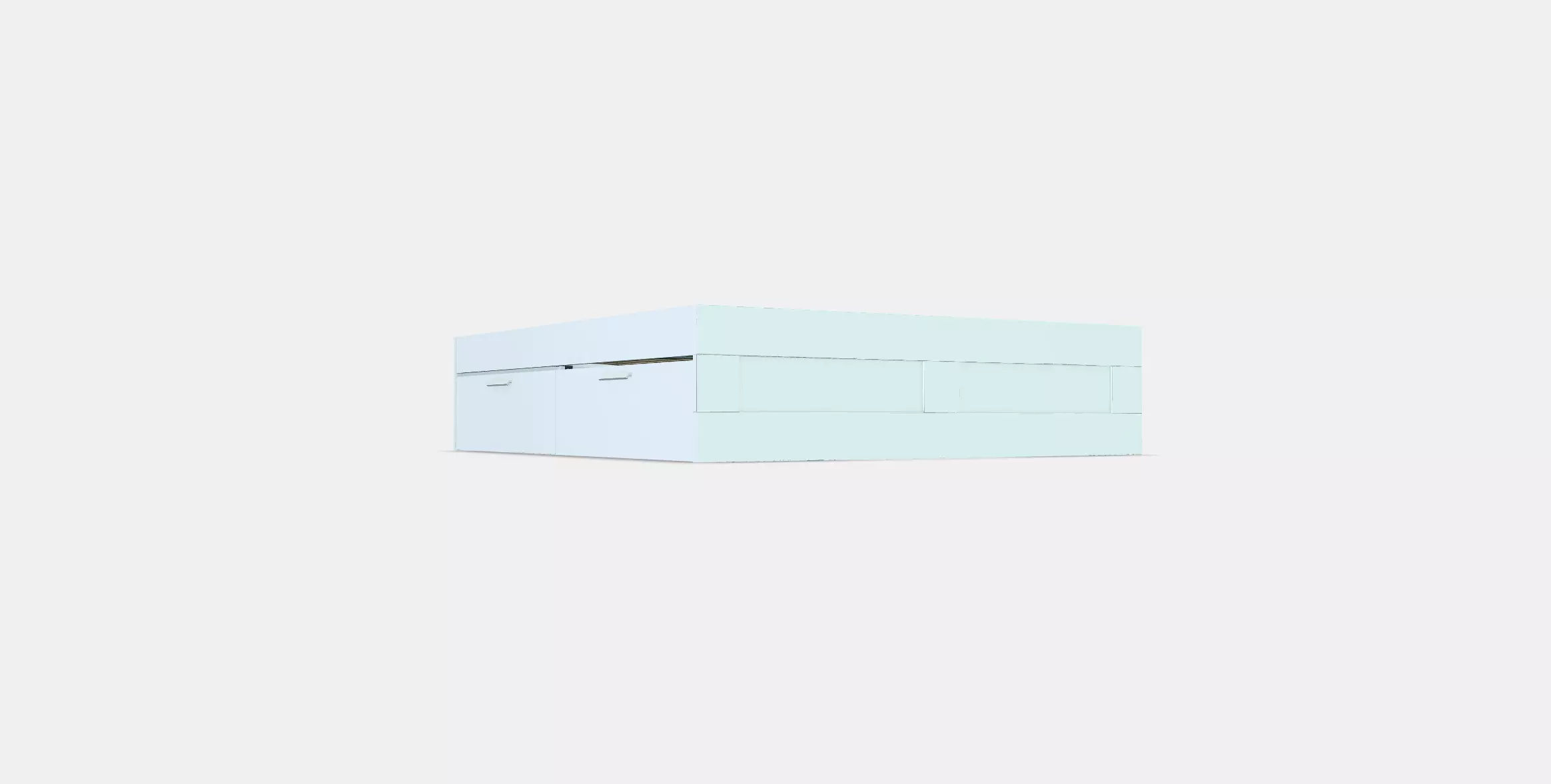 BRIMNES Bed frame with storage 3D model