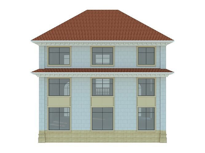 architecture luxury villa  3D model 6