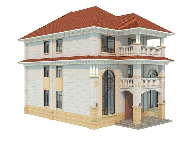 architecture luxury villa  3D model 2