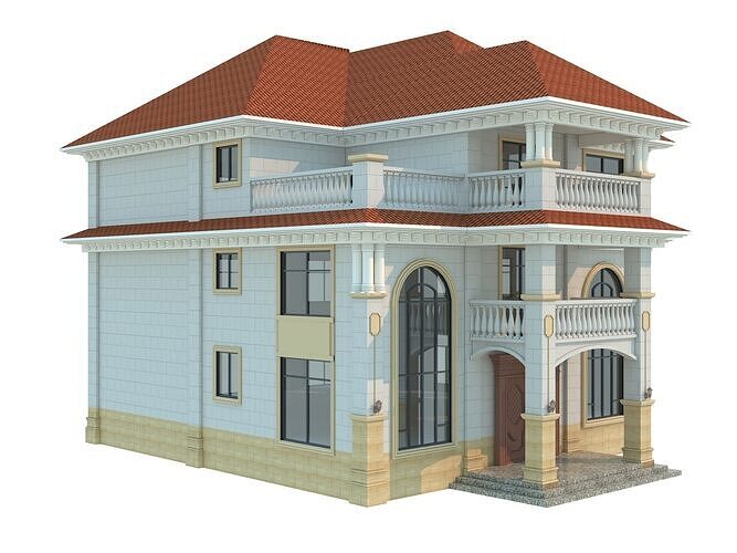 architecture luxury villa  3D model 3
