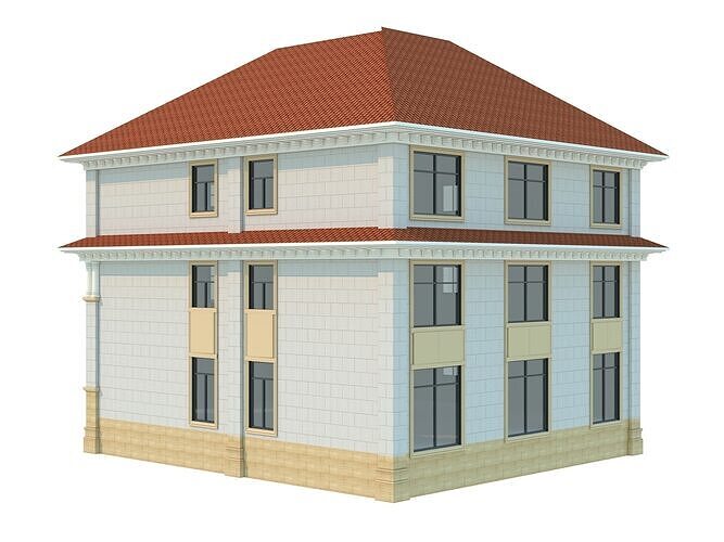 architecture luxury villa  3D model 5