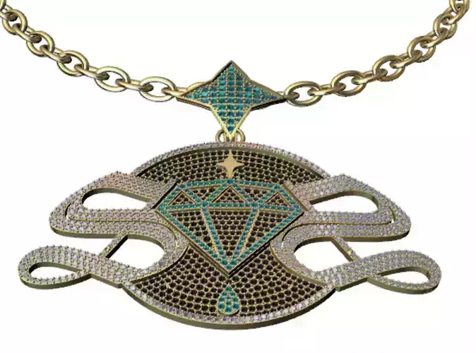 diamond hiphop necklace